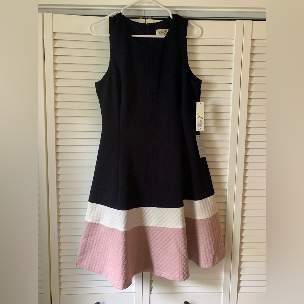 NWT Eliza J quilted sleeveless dress